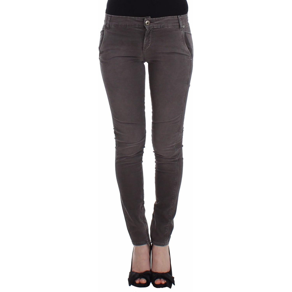 Ermanno Scervino Gray Slim Jeans Denim Pants Skinny Leg Stretch SIG12460-1