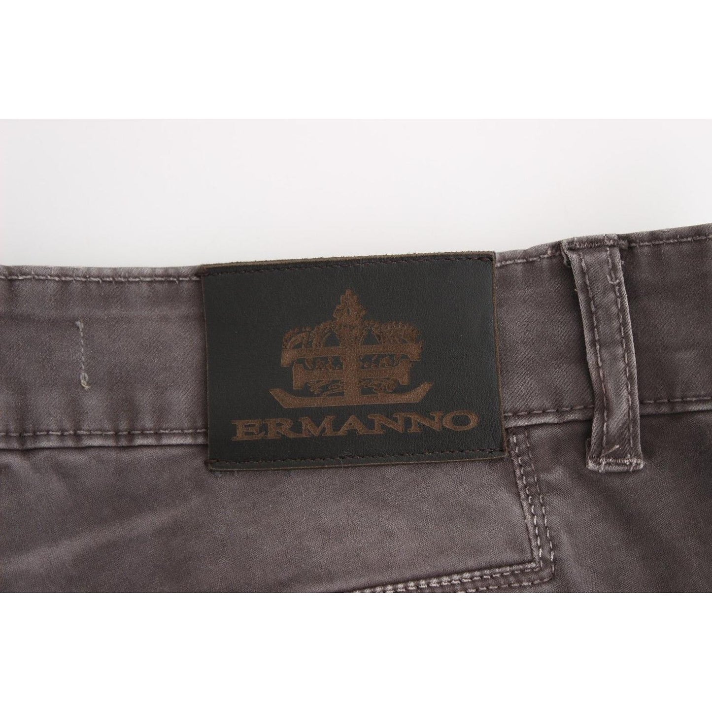 Ermanno Scervino Gray Slim Jeans Denim Pants Skinny Leg Stretch SIG12460-1