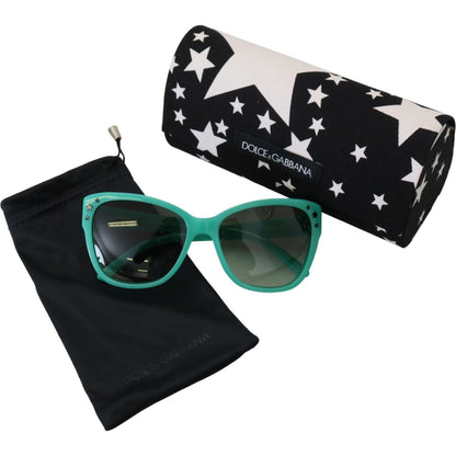 Dolce & Gabbana Green Stars Acetate Square Shades DG4124 Sunglasses