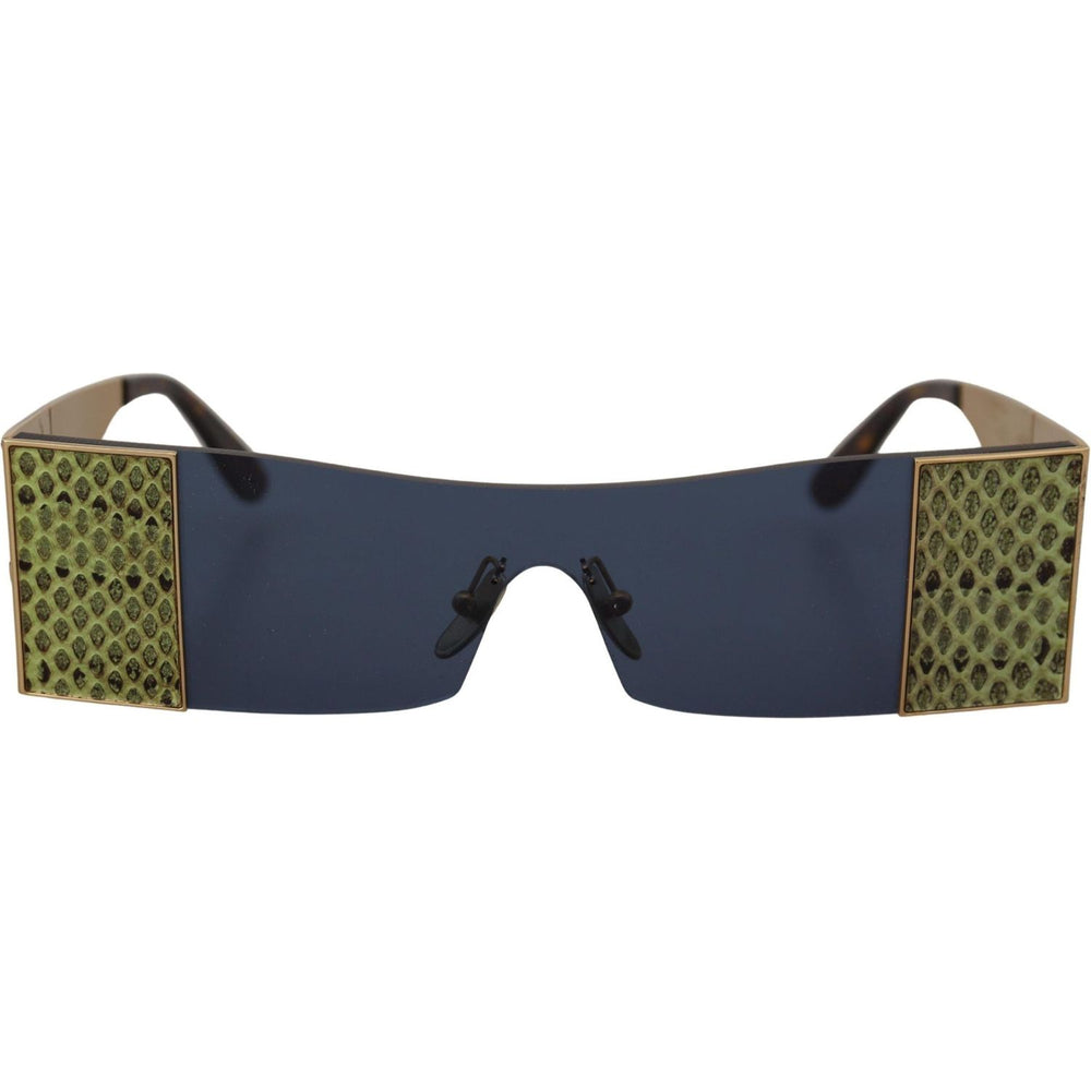 Dolce & Gabbana Gold Metal Rectangle Shades DG2263 Sunglasses GLA1176
