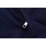 Dolce & Gabbana Blue Linen Cotton Slim Trousers Chinos Pants
