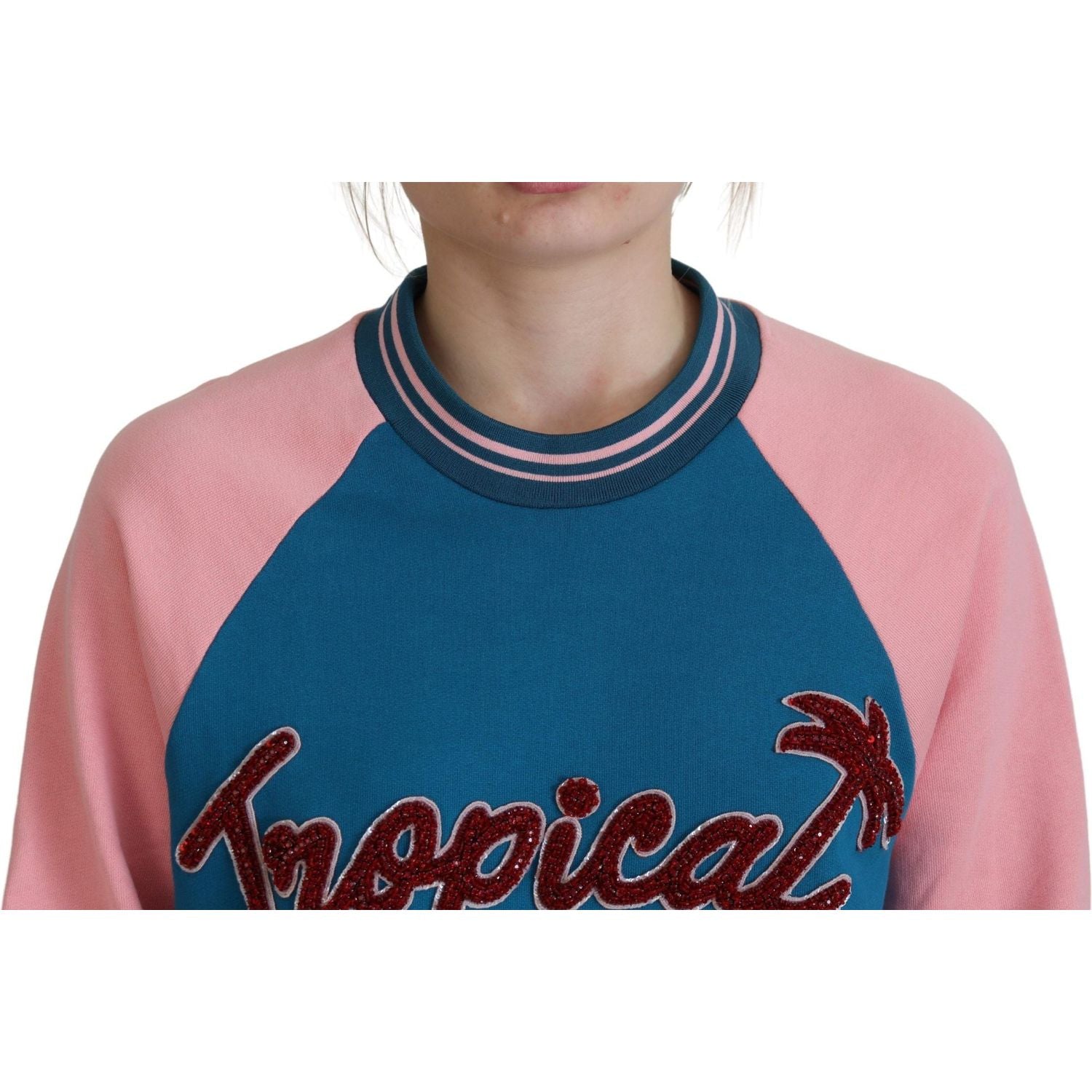 سترة تروبيكال كوين من القطن مزينة بالترتر من دولتشي آند غابانا