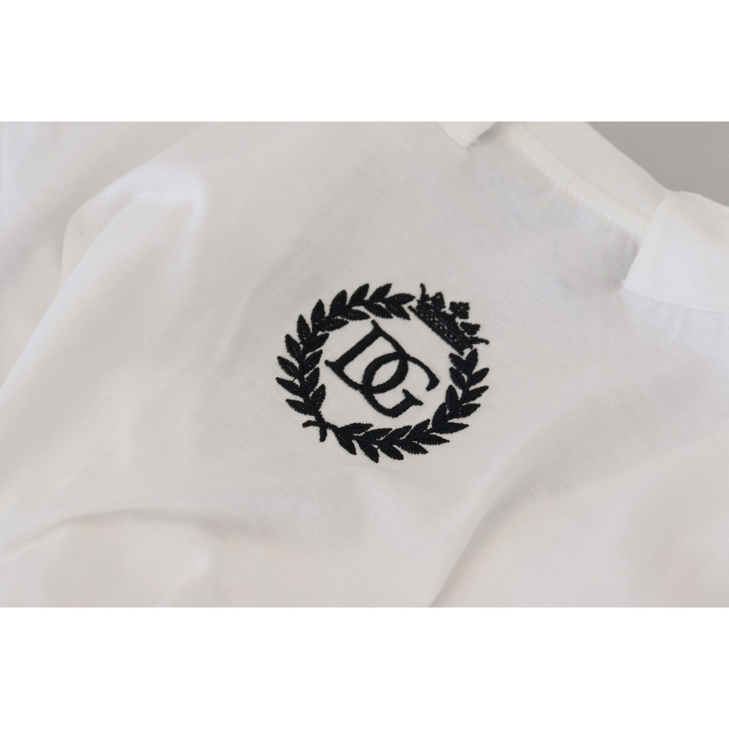 Dolce & Gabbana White Short Sleeve V-neck Cotton Top Blouse T-shirt