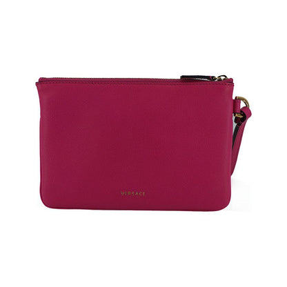Versace Pink Calf Leather Pouch Bag Versace