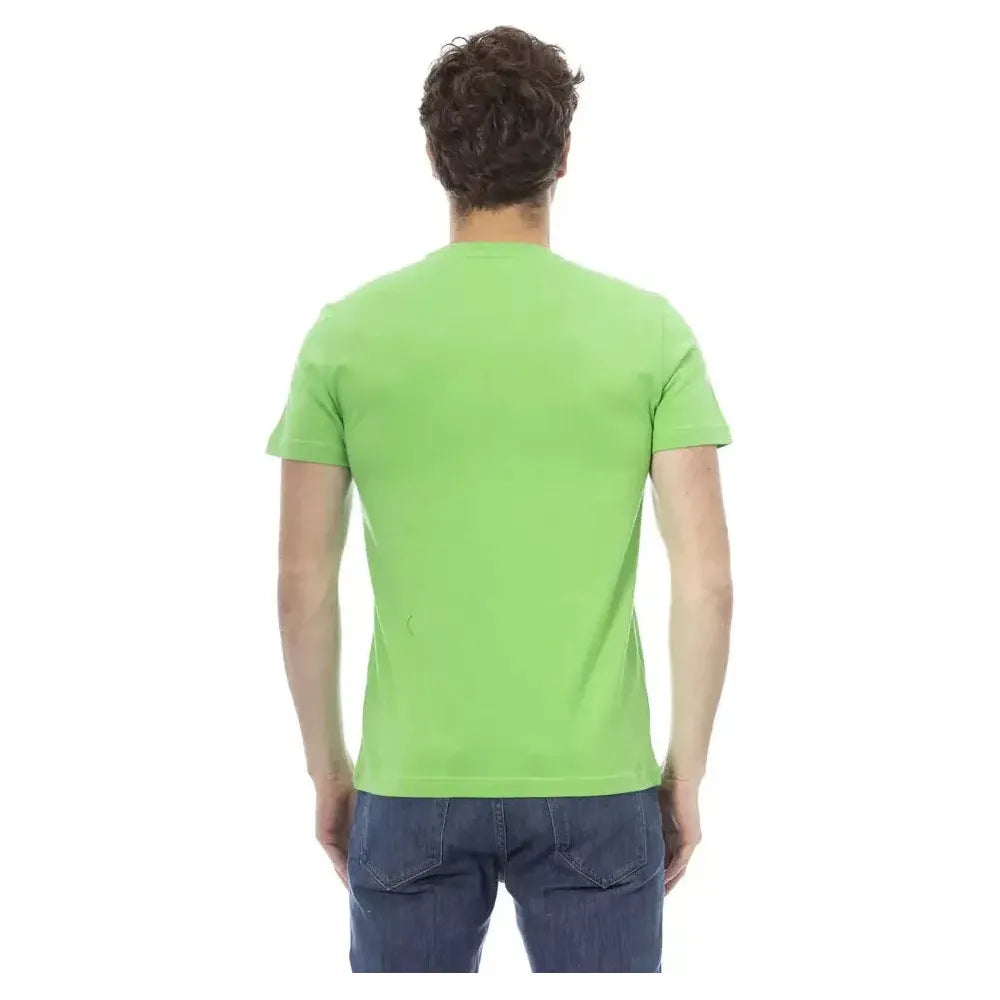 Baldinini Trend Green Cotton Men T-Shirt