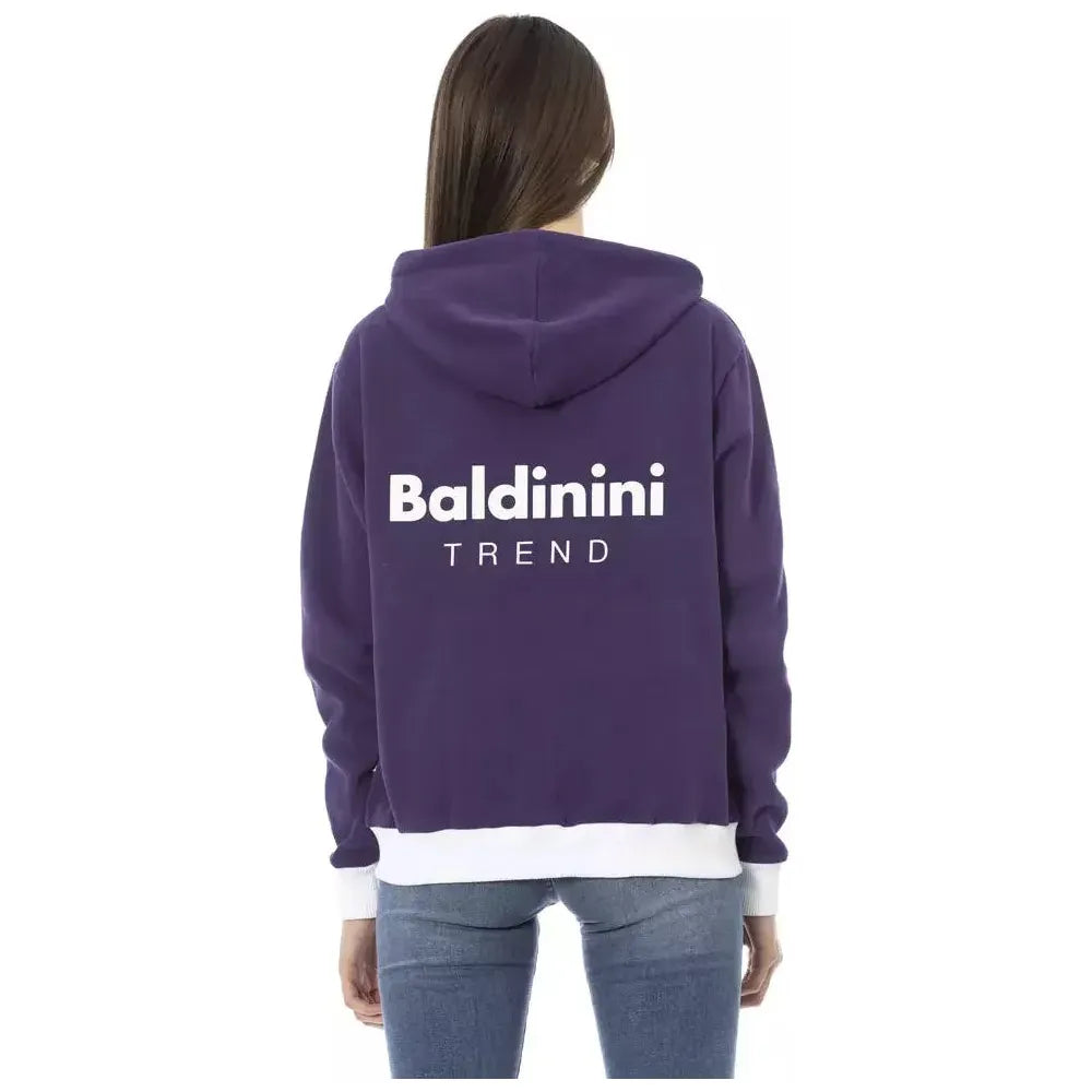 سترة نسائية من القطن باللون الأرجواني من Baldinini Trend