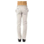 Uominitaliani Gray Cotton Mens Pant UO-17042-IT54 | XXL