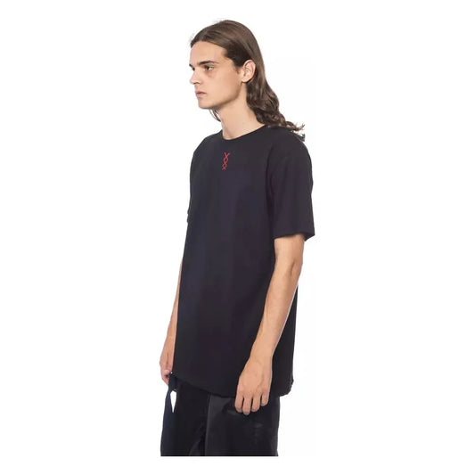 Nicolo Tonetto Black Cotton Men T-Shirt