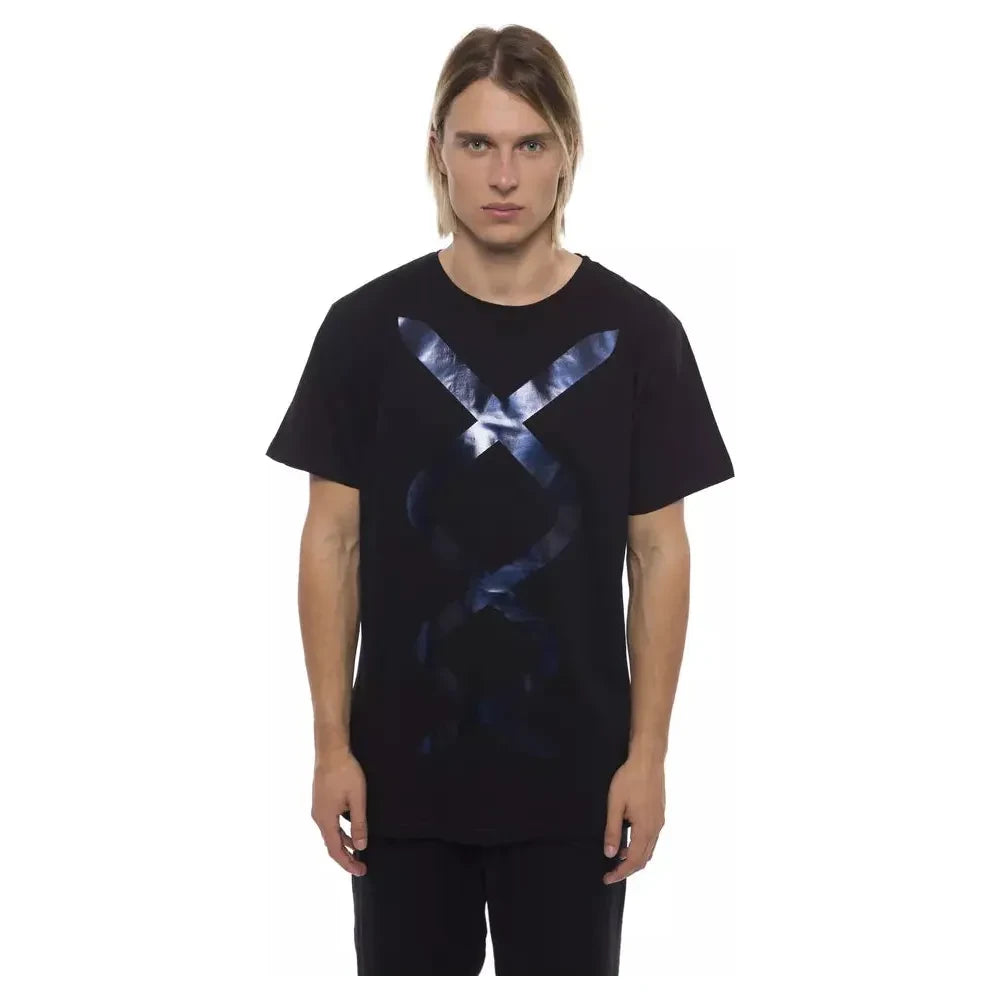 تي شيرت رجالي من القطن باللون الأسود من نيكولو تونيتو