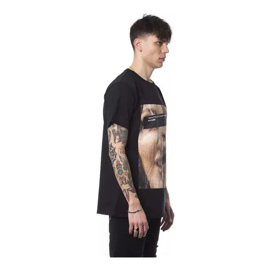 Nicolo Tonetto Black Cotton Men T-Shirt