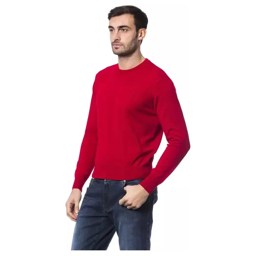Billionaire Italian Couture Red Merino Wool Men Sweater BI-10486-XL