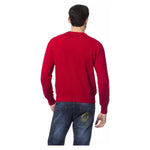 Billionaire Italian Couture Red Merino Wool Men Sweater BI-10486-XL