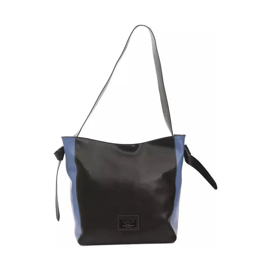Pompei Donatella Black Leather Women Shoulder Bag
