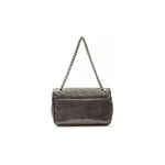 Pompei Donatella Gray Leather Women Crossbody Bag PO-5837