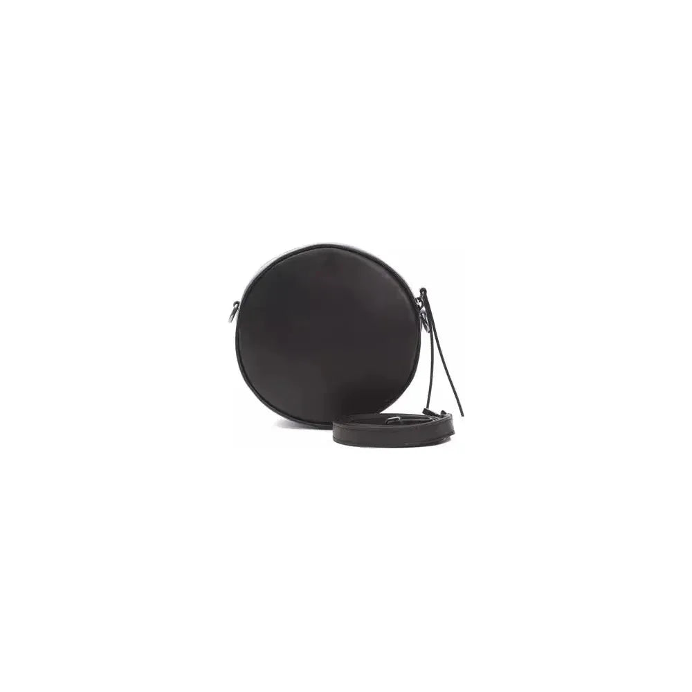 Pompei Donatella Black Leather Women Crossbody Bag