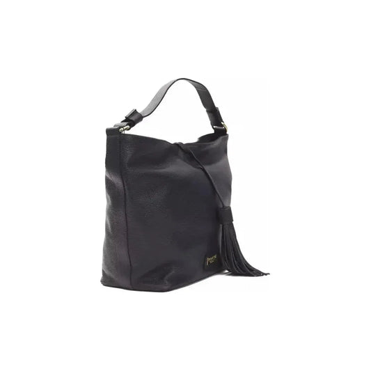 Pompei Donatella Gray Leather Women Shoulder Bag PO-5806