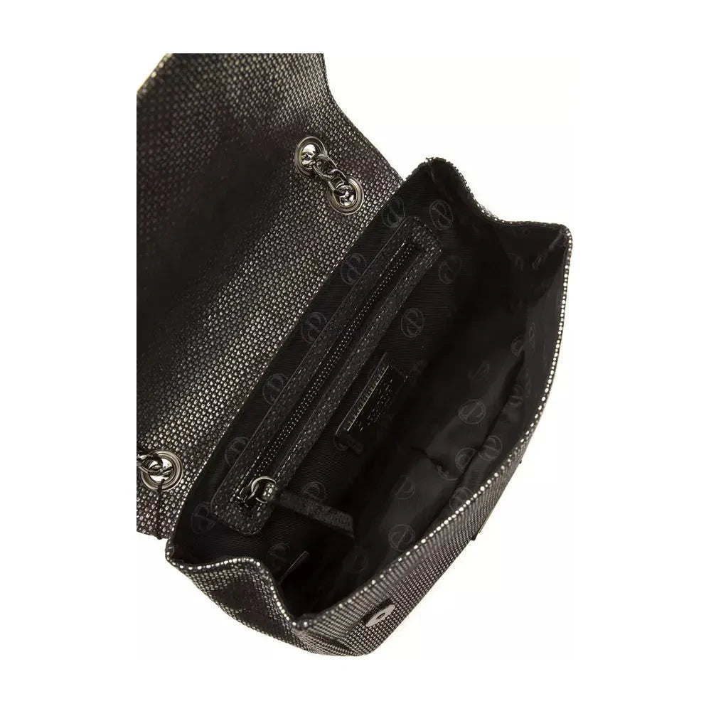 حقيبة كروس بودي نسائية من الجلد الرمادي من بومبي دوناتيلا