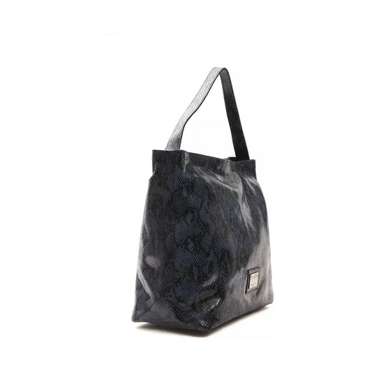 Pompei Donatella Blue Leather Women Shoulder Bag WOMAN SHOULDER BAGS