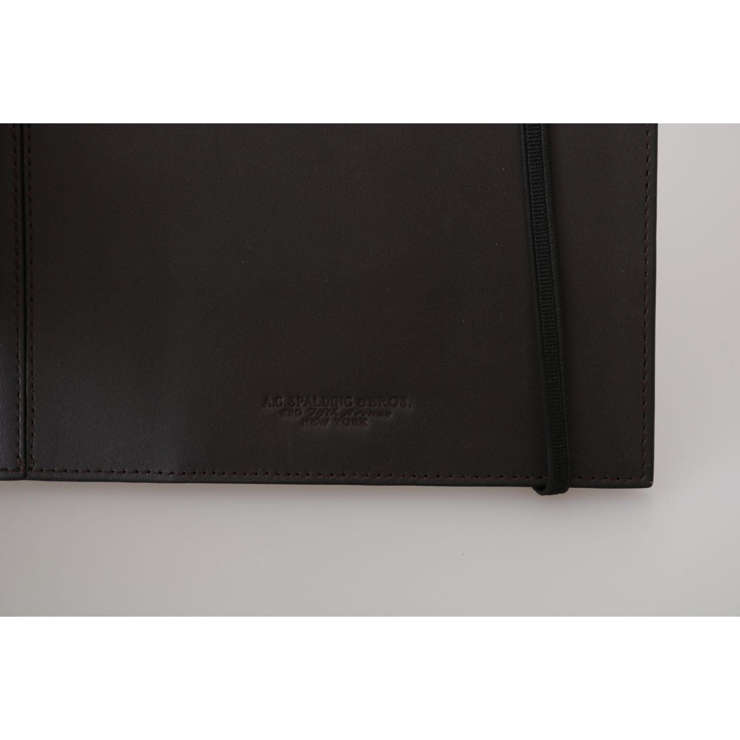A.G. Spalding & Bros Black Leather Bifold Travel Holder Logo Wallet