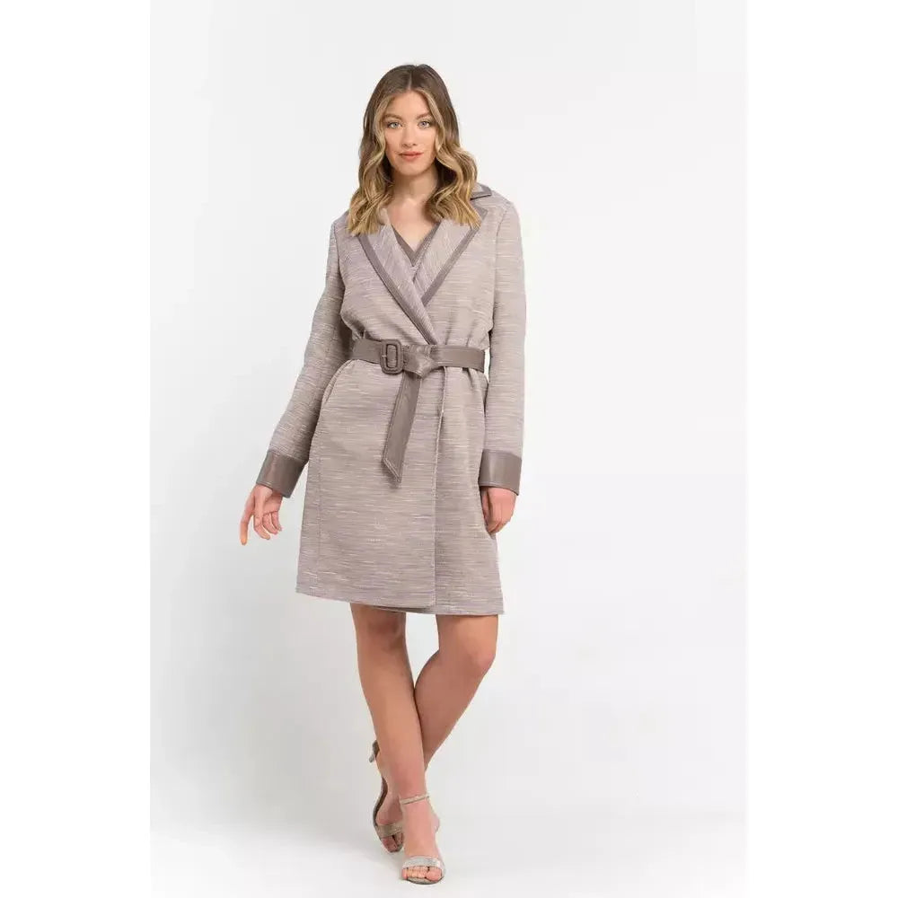 Trussardi Beige Cotton Women Coat TR-21526-IT38 | XS