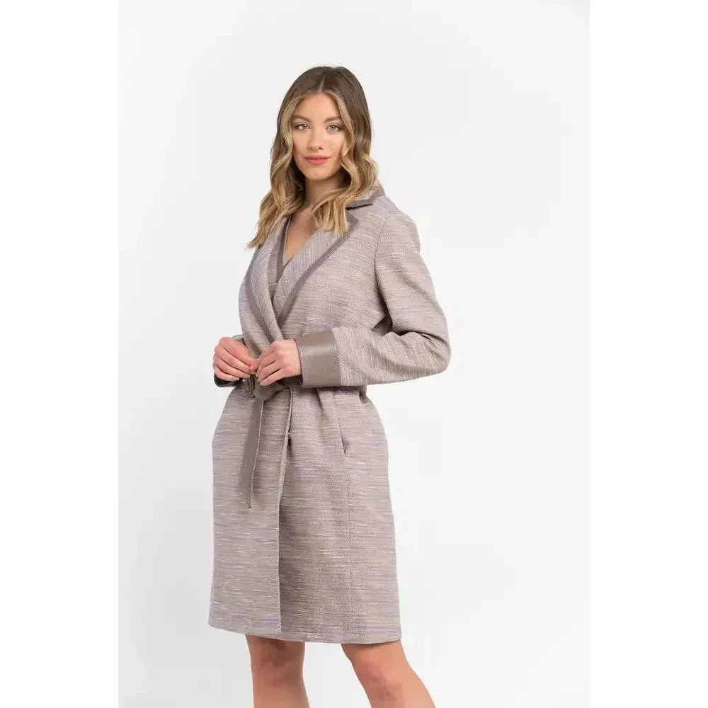Trussardi Beige Cotton Women Coat TR-21526-IT38 | XS