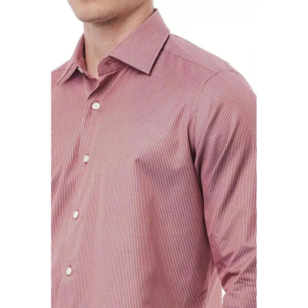 Bagutta Red Cotton Men Shirt BA-21397-M