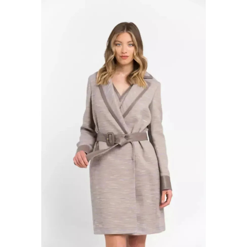 Trussardi Beige Cotton Women Coat TR-21526-IT38 | XS