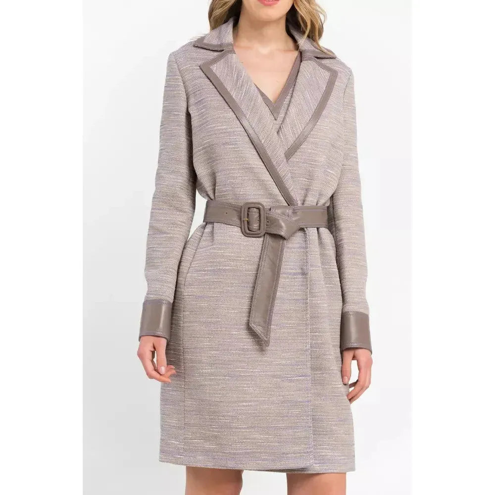 Trussardi Beige Cotton Women Coat TR-21526-IT38 | XS