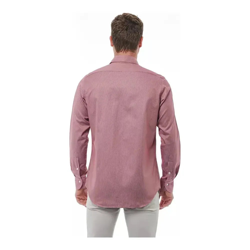 Bagutta Red Cotton Men Shirt BA-21397-M