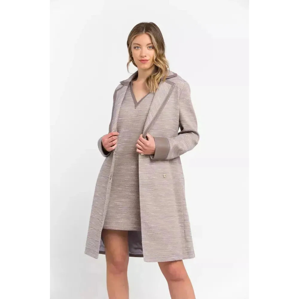 Trussardi Beige Cotton Women Coat TR-21526-IT38 | XS