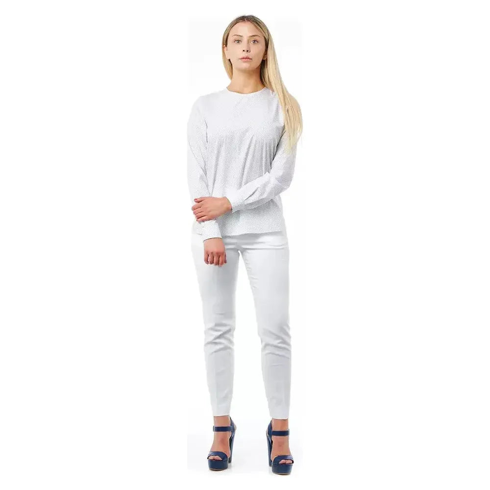 Bagutta White Cotton Women Blouse