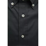 Robert Friedman Gray Cotton Men Shirt RO-20477-L