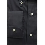 Robert Friedman Gray Cotton Men Shirt RO-20477-L