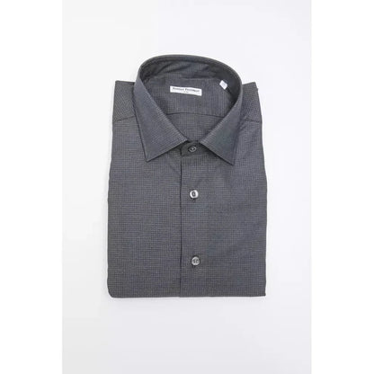 Robert Friedman Black Cotton Men's Shirt