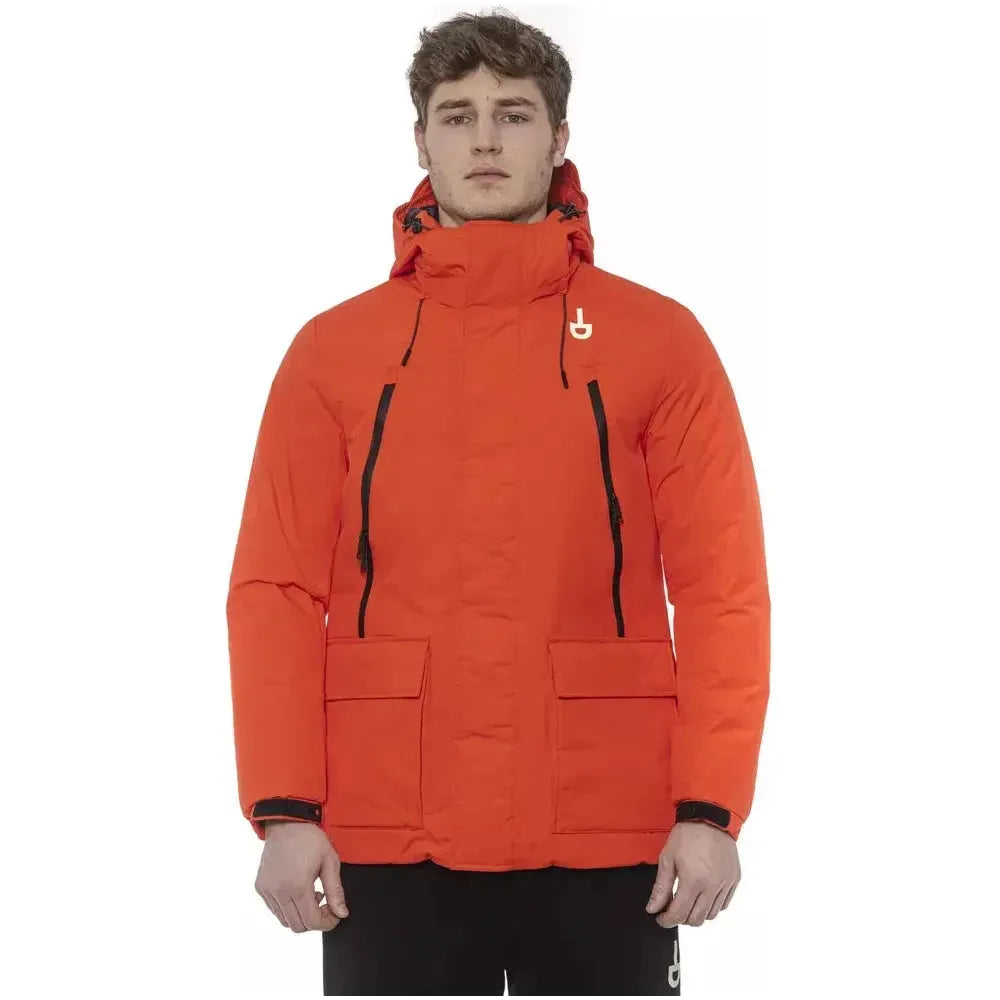 Tond Red Polyester Men's Jacket Tond