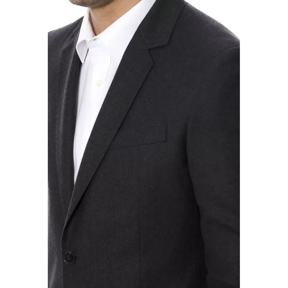 Verri Gray Wool Men Blazer