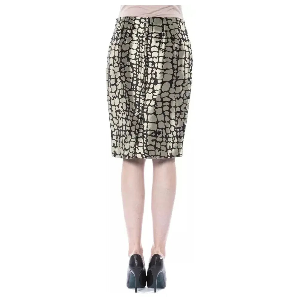 BYBLOS Gold Viscose Women Skirt WOMAN SKIRTS