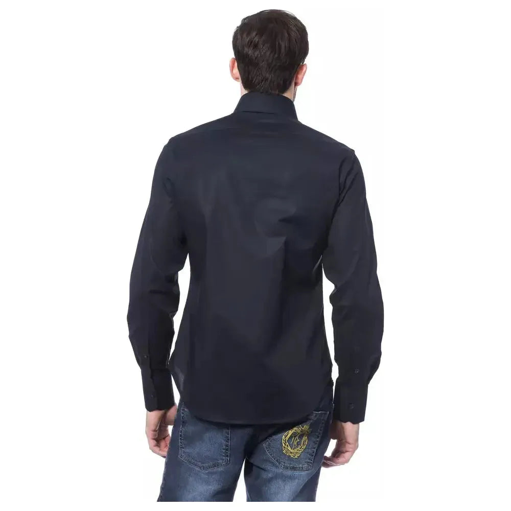 قميص رجالي من القطن باللون الأزرق من Billionaire Italian Couture