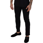 Dolce & Gabbana Black Cotton DG Crown Men Denim Jeans