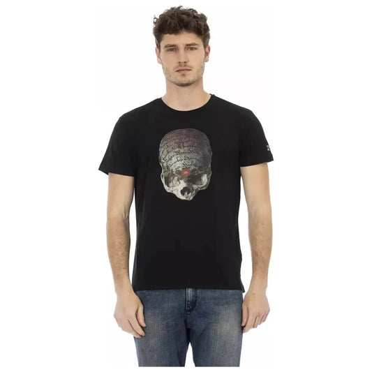 Trussardi Action Black Cotton Men's T-Shirt Trussardi Action
