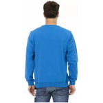 Automobili Lamborghini Blue Cotton Men Sweater