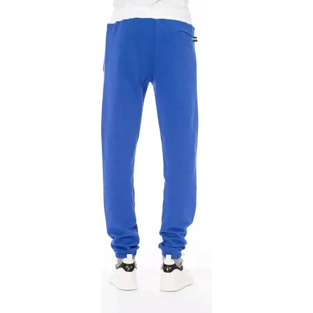 Baldinini Trend Blue Cotton Men's Sport Pant