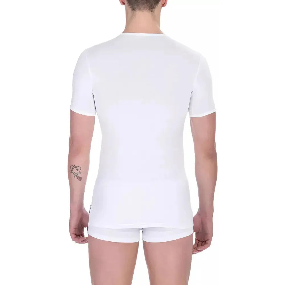 Bikkembergs White Cotton Men's T-Shirt