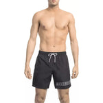 Bikkembergs Black Polyester Men's Swim Short BI-21978-L