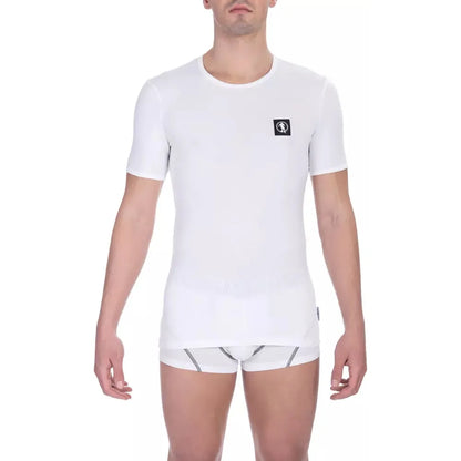 Bikkembergs White Cotton Men's T-Shirt