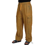 Dolce & Gabbana Brown Linen Drawstring Cargo Pants PAN73232 - 48