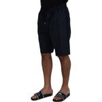 Dolce & Gabbana Blue Bermuda Mid Waist Casual Shorts