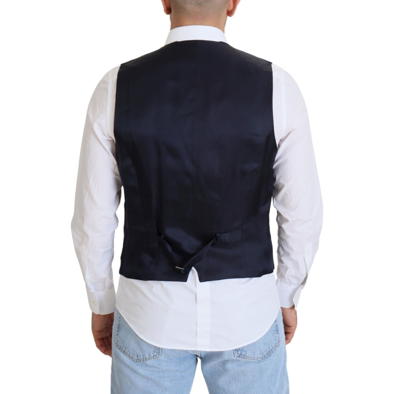 سترة رسمية أنيقة باللون الأزرق الداكن من دولتشي آند غابانا