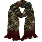 Dolce & Gabbana Multicolor DG Logo Shawl Warm Neck Wrap Fringe Scarf