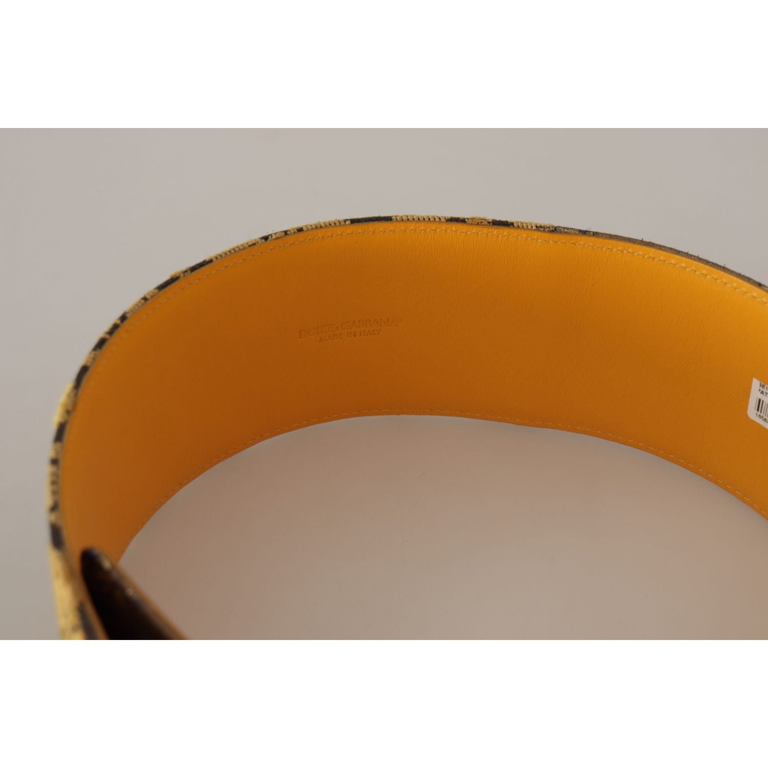 حزام جلدي أزرق أنيق مع مشبك معدني من دولتشي آند غابانا